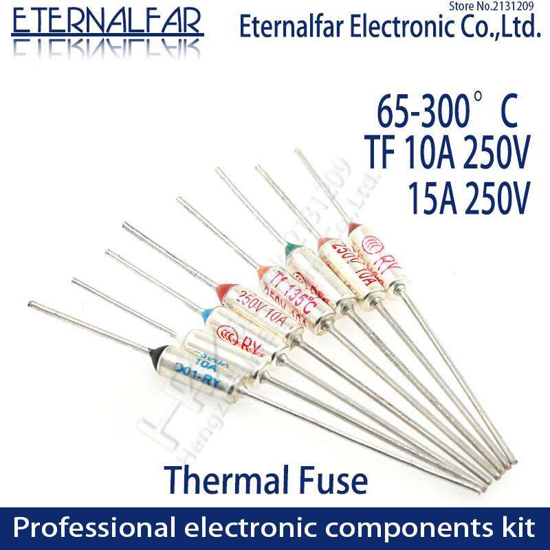 20Pcs 250V 10A 216℃ RY216 TF 216 Degrees Celsius Temperature Thermal Fuse 