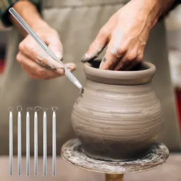 6Pcs Clay Tools Pottery Ceramic Sculpting Tools Carving Ribbon