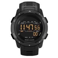 NORTH EDGE Men Digital Watch Mens Sports Watches Dual Time Pedometer Alarm Clock Waterproof 50M Digital Watch Clock