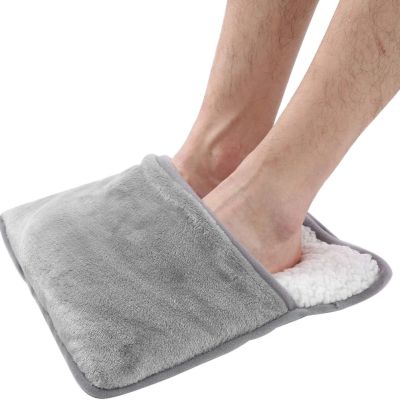 Winter USB Foot Warmer Built-in Heater Fast Heating Safe Start Warm Foot Cover Feet Heating Pad Warmer Massager Washable