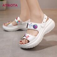 Atikota Xăng đan Đế Dày Bằng EVA Mềm Mại Phong Cách Hàn Quốc Thời Trang Đi