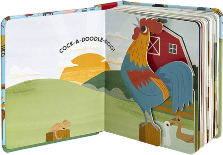 creative-farm-farmblock-hollow-out-design-modeling-cardboard-book-cut-out-book-english-original-childrens-color-fun-cognition-hardcover-picture-book-special-shaped-book-alphablock-creative-letters-the
