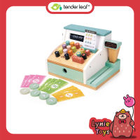 Tender Leaf Toys ของเล่นไม้ ของเล่นบทบาทสมมติ เครื่องคิดเงินสุดไฮเทค General Stores Till