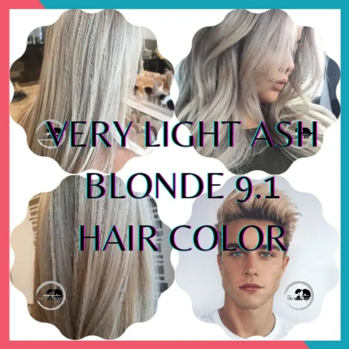 Very Light Ash Blond Hair Color Set With Oxidizer (9.1) BREMOD Free ...