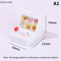 ?ZONGLONG? ของเล่นขนาดเล็กสำหรับเด็กผู้ชายเด็กผู้หญิงเครื่องเกมสัตว์การ์ตูนสีน่ารักจำลองการตกแต่งภูมิทัศน์ขนาดเล็ก