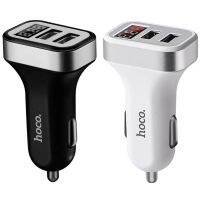 ที่ชาร์จแบต หัวชาร์จ ปลั๊กชาร์จโทรศัพท์ในรถ Hoco Z3 Car Charger LCD 2USB Car Charger 3.1A  มีจอ LCD บอกค่าแบตเตอร์รี่ คุณภาพสินค้าดี ใช้งานได้ยาวนาน