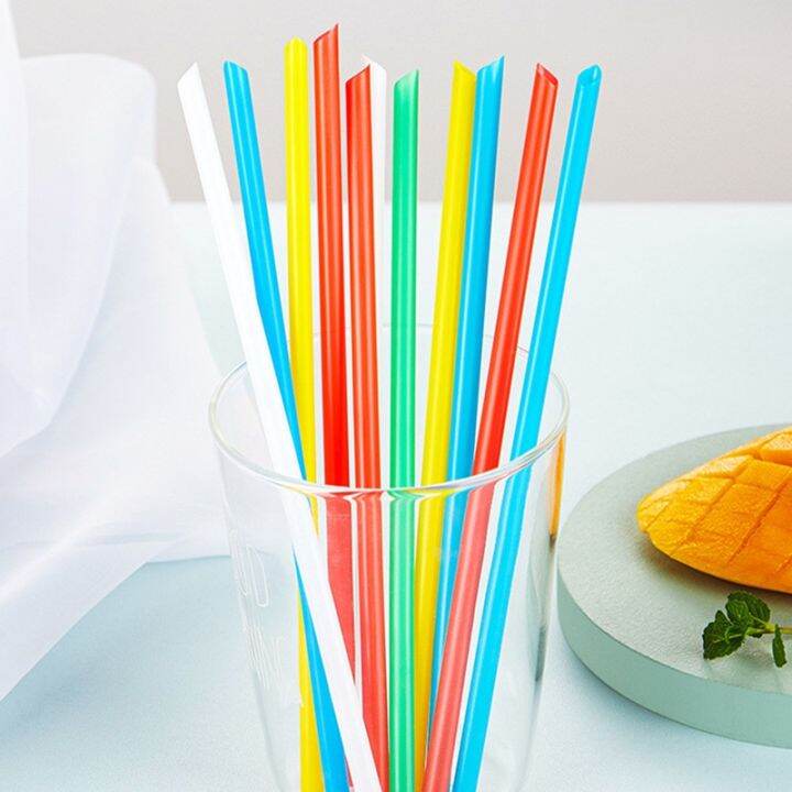 100pc-19x0-6cm-black-clear-individually-wrapped-drinking-plastic-straws-tea-drinks-straws-smoothies-jumbo-thick-holiday-party