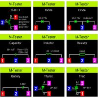 ‘；。、】= LCR-TC1 LCR-T7 Transistor Tester Multimeter Colorful Display TFT For Diode Triode MOS/PNP/NPN Capacitor Resistor Transistor