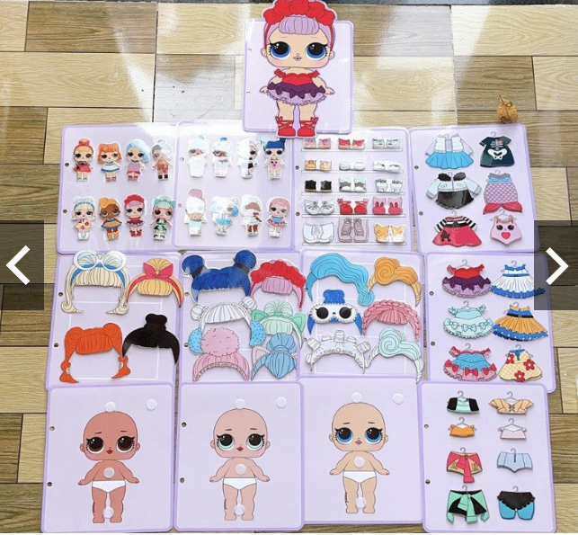 Đồ Chơi Búp Bê Lol, Học Liệu Bóc Dán Lol Surprise Thay Đồ Cho Chibi Búp Bê  Công Chúa Thời Trang(Khổ A4) | Lazada.Vn