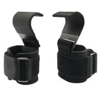 New Weight Lifting Hook Grips with Wrist Wraps Hand-Bar Wrist Strap Gym Fitness Hook Weight Strap Pull-Ups