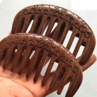 【YF】♚✵►  Comb Gold Sandalwood Super Wide Wood Combs No Static Lice Beard Hair Styling