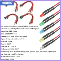 MUMU 10pcs SCX10 SCANIA สำหรับ 1/10 RC Crawler ไฟรถบรรทุก RC 3mm 12V ไฟ LED ของเล่นรถดริฟท์