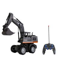 Kids Simulation Alloy Remote Control Excavator Toy Remote Control Electric Excavator Remote Control Excavator Car Toy Gifts for Children