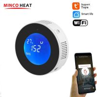 ♟┇ Tuya Wifi Smart Gas Alarm LCD Display Gas Leakage Detector Tuya Smart Life APP Remote Alarm With EU/UK/AU/US Type Plug