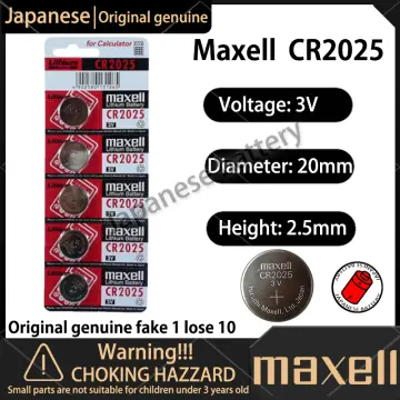 Genuine Maxel CR2025 CR-2025 3V Cell Button Battery