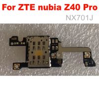 ต้นฉบับ MIC ไมโครโฟนบอร์ด SIM Card ที่ใส่ถาดใส่สําหรับ ZTE Nubia Z40 Pro NX701J การเปลี่ยนสายเฟล็กซ์โทรศัพท์