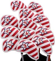 12-pack New American Flag Red and White Star Golf Iron Cover PEARLY GATES ANEW FootJoy J.LINDEBERG Titleist！ ☑▪▲