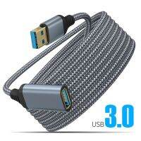 USB แบบถักไนลอน3.0เครื่องพิมพ์กล้องคอมพิวเตอร์สายข้อมูลแฟลชไดรฟ์สองหัวความเร็วสูงสูงสำหรับผู้ชายกับผู้หญิงสายพ่วงใหม่ที่ยาวนานเป็นพิเศษ