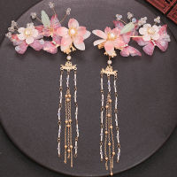 Headdress Chinese Women Tassel Barrettes Antique Style a Pair of Hairclips Side Clip Hair Accessories Women