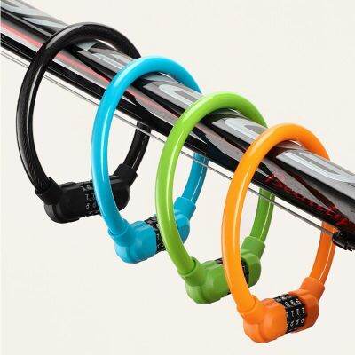 Anti-theft Bicycle 4 Digit Lock Safety Easy to Carry Mountain Bike Handiness Portable Security Motorcycle Steel Chain Accessory Locks