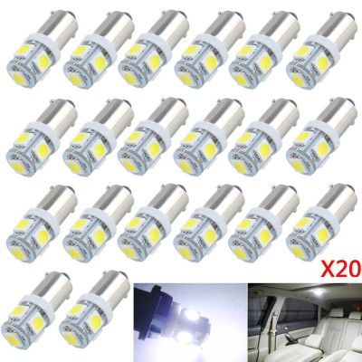 ✠☋ 20pcs T11 Ba9s 5050 5smd Led Bulbs Kit Car Interior Dome Map Light Driving Lamp License Plate Light Bulb Car Lighting Set