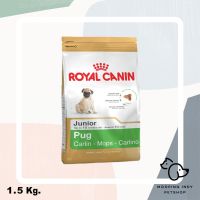 ห้ามพลาด [ลด50%] แถมส่งฟรี Royal Canin 1.5 kg. Pug Puppy อาหารลูกสุนัขพันธุ์ ปั๊ก อายุ 2 - 10 เดือน