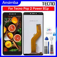 Ansimba หน้าจอจอ LCD แบบดั้งเดิมสำหรับ Tecno Pop 2 Power (B1p) ดิจิไทเซอร์หน้าจอสัมผัสตัวแสดงอ่านแอลซีดีเต็มรูปแบบจอสำรองอุปกรณ์เสริมครบชุด