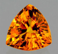 บุษราคัม Orange Sapphire Natural Gemstones พลอยธรรมชาติแท้ 100%