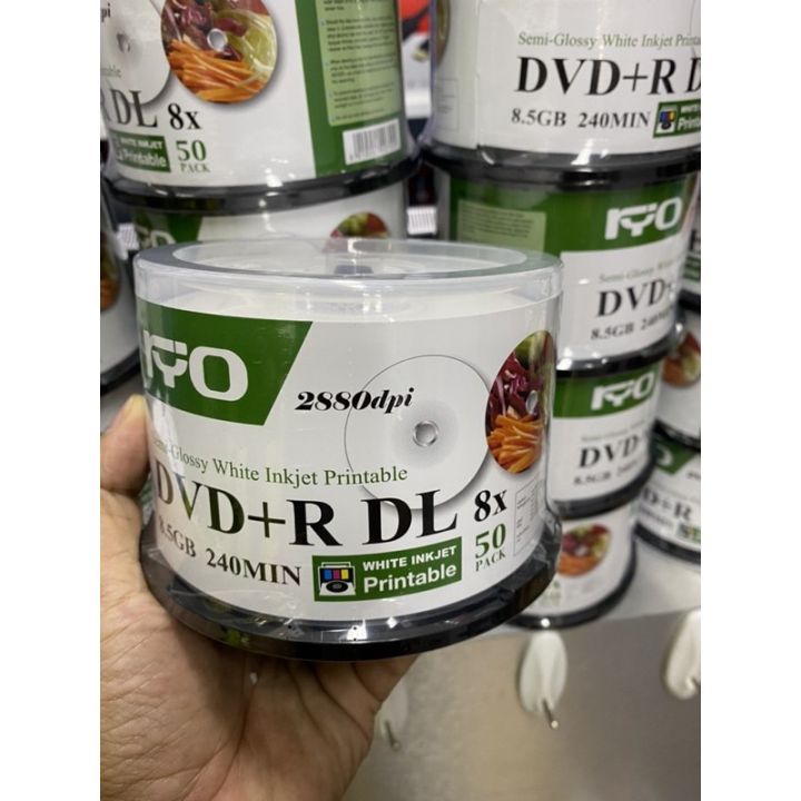 dvd-r-dl-ryo-8-5gb-8xspeed-240min-white-semi-glossy-inkjet-printable-pack-50