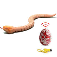 RC Remote Control Snake Toy For Cat Kitten Egg-shaped Controller Rattlesnake Interactive Snake Cat Teaser Play Toy Game Pet Kid