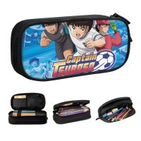 Korean Japan Football Manga Captain Tsubasa Pencil Cases for Girls Boys Custom Large Capacity Pen Bag Box School Accessories