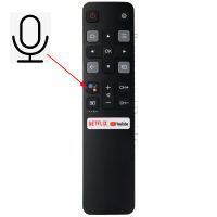 ใหม่ Original Voice รีโมทคอนโทรล RC802V FNR1 สำหรับ TCL พร้อม Netflix และ YouTube RC802V 49P30FS 65P8S 55C715 49S6800 43S434-ygdds