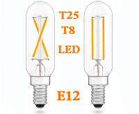 หลอดไฟ T8LED มาตรฐานอเมริกันมีฟอง LED T25ตู้เย็นหรี่แสงได้ลึก E12 120V ไม่ LED จับการเคลื่อนไหวไส้หลอดตกแต่งการ Substituton65rthr7eherh ฟองสบู่