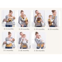 Cartoon baby carrier hip seat front-across-type, multi-functional