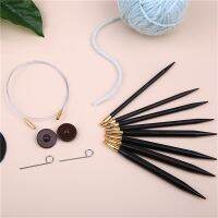 ▧❣ 1 Pair Denim 5cm Short Interchangeable Knitting Needles Tips Spokes Circular Knitting Needles Knitting Pro No Cable