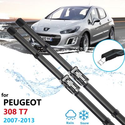 Car Wiper Blades for Peugeot 308 308SW 308CC MK1 T7 2007 2013 Front Windscreen Brushes Accessories 2Pcs 2008 2009 2010 2011 2012