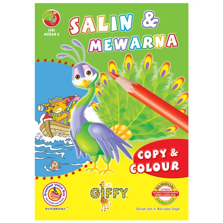 Copy & Colour 16 Pages A5 Size SIRI MERAK 6 | Lazada