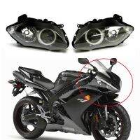 สำหรับยามาฮ่า YZFR1 YZF-R1 YZF R1 2007 2008 07 08ไฟหน้ารถจักรยานยนต์ไฟหน้าชิ้นส่วนไฟหน้าที่อยู่อาศัย