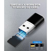 Aluminum Mini USB 3.0 Memory Card Reader Adapter for -SD Card/TF Card Reader Adapter Pc Computer Laptop