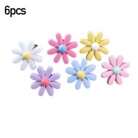 【cw】6pcs Car Styling Air Outlet Aromatpy Clip with Car Air Freshener Outlet Perfume Perfume Diffuser Flower Decor Clips ！