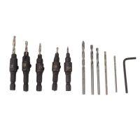 Mata bor Countersink Set baja multifungsi HRC 62 ‑ 64 Set mata bor dapat disesuaikan untuk pertukangan