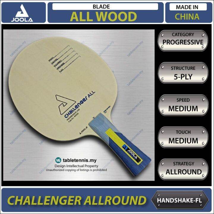 Racchetta Ping Pong JOOLA Challenger - Legno Con Impugnatura Concava