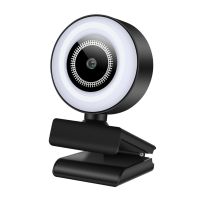 【LZ】☏✣▦  B12 webcam 1080p computador câmera b12 redonda de alta definição luz de preenchimento 360 ° girar