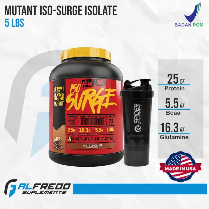 Mutant Iso Surge 5 Lbs BPOM AOM Whey Protein Isolate