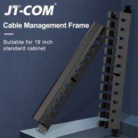 19นิ้วตู้12แผงลอย1Uเครือข่ายRack Cable Management 12Slotโลหะเครือข่ายการกระจายลวดOrganizer