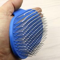 Pet Needle Combs With Non-Slip Handle Large Medium Dog Hair Brushes Hair Removal Knotting Comb Grooming Supplies For Dogs Cats Brushes  Combs