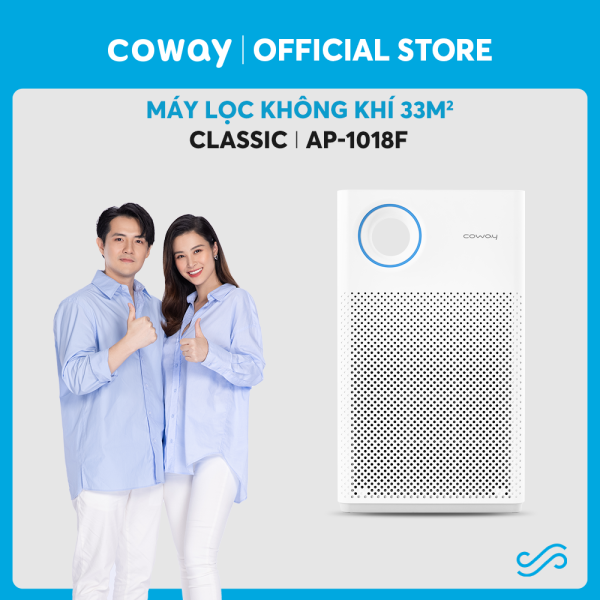 Máy lọc không khí Coway Classic AP-1018F – Loại bỏ bụi bẩn khử mùi diệt khuẩn – Diện tích sử dụng 33m2