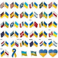 Ukraine Metal Flag Lapel Pin Badges In Patches Rozety Papierowe KS-0186