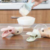 ABS Multi-purpose Duck Shaped Cute Rice Spoon Kitchen Accessories Sealing Bag Clips Sealer Clamp Pet Feeding Dog Cat Food