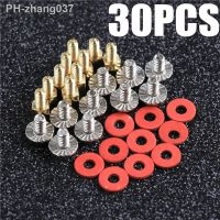 30Pcs Assorted M3 Computer Golden Motherboard Riser Silver Screws Red Washers Set Security Screws Tornillos De Todas Las Medidas